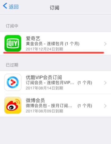 苹果手机如何取消爱奇艺自动续费